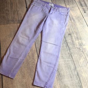 Free People purple lilac wash skinny ankle size 29